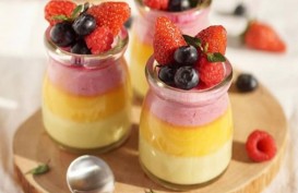 Resep Rainbow Pudding dari Es Krim untuk Si Kecil