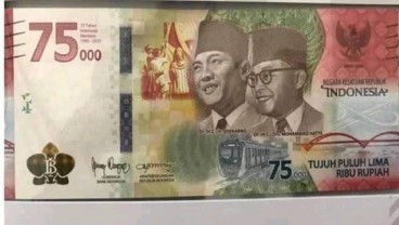 Confirm! Ini Gambar Uang Rp75.000 yang Dirilis BI Hari Ini