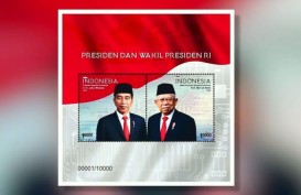 Kemkominfo Luncurkan Prangko Gambar Jokowi dan Ma'ruf Amin