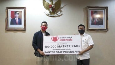 KSP Terima Donasi 100 Ribu Masker Kain untuk Cegah Covid-19