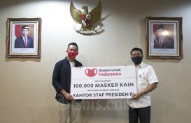 KSP Terima Donasi 100 Ribu Masker Kain untuk Cegah Covid-19