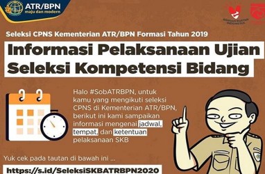 9 Hal Penting dalam Pelaksanaan SKB CPNS 2019 Kementerian ATR/BPN