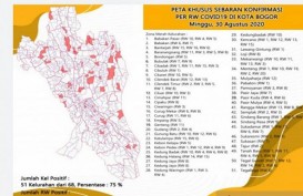 Dua Hari Terakhir, Zona Merah Corona di Kota Bogor Meningkat