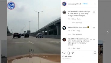 Viral, Video Kecelakaan 3 Cewek Boncengan Motor di Tol Cikampek. Pelaku sudah Diamankan