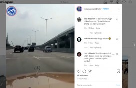 Viral, Video Kecelakaan 3 Cewek Boncengan Motor di Tol Cikampek. Pelaku sudah Diamankan