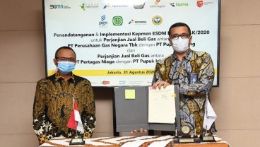 PGN (PGAS) Tanda Tangani Jual Beli Gas dengan 2 Produsen Pupuk