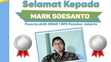 Hebat, Mark Soesanto Raih Medali di Ajang Olimpiade Kimia Internasional