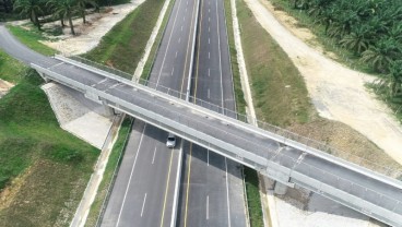 Waduh! Ada Pergerakan Tanah di Jalan Tol Pekanbaru—Dumai