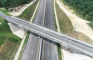 Waduh! Ada Pergerakan Tanah di Jalan Tol Pekanbaru—Dumai