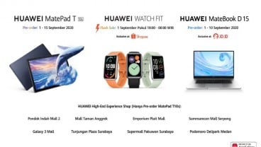 Intip 3 Produk Terbaru Huawei di Indonesia Berikut Ini