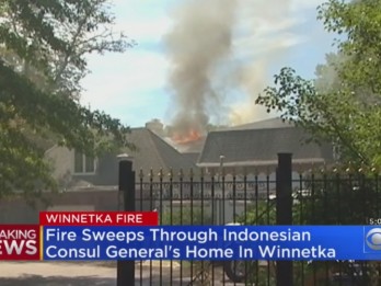 Waduh! Rumah Konsulat Jenderal RI di Chicago Hangus Terbakar