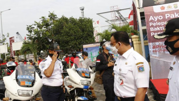 Anies Hadiri Deklarasi #Priokbermasker   
