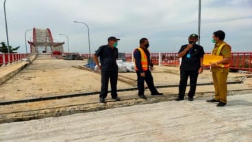 INFRASTRUKTUR : Jembatan Musi VI Optimistis Rampung Tahun Ini