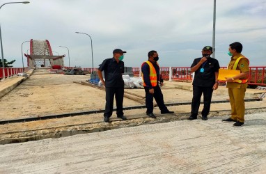 INFRASTRUKTUR : Jembatan Musi VI Optimistis Rampung Tahun Ini