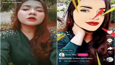Serunya Tren Ubah Karakter Wajah Jadi Tokoh Komik
