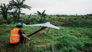 Terra Drone Survei Topografi Area Tambang KKB di Jambi