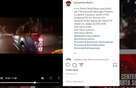 790 Personel Polri, TNI, Brimob, Kopassus Sisir Habis Sudut Kota, Solo Aman!