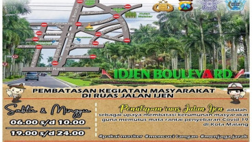 Cegah Persebaran Covid, Jalan Ijen Kota Malang Ditutup Besok