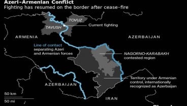 Perang Armenia-Azerbaijan Kembali Meletus, Sedikitnya 23 Orang Tewas