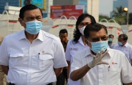 Luhut dan JK Lepas Ratusan Armada Penyemprot Disinfektan di Jabodetabek