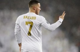 Penyerang Real Madrid Eden Hazard Kembali Cedera