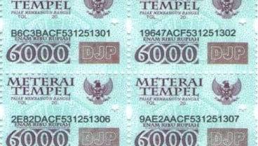 Mulai 2021, Tarif Tunggal Bea Meterai Rp10.000. Ini Penjelasan Dirjen Pajak