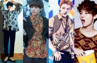 Hari Batik Nasional, Begini Gaya Personel BTS dan EXO Berbaju Batik