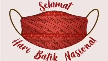 Hari Batik Nasional, Jokowi Pamer Masker Keren dari Batik