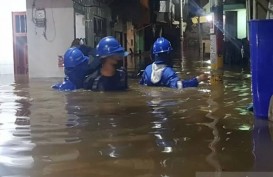 Penampakan Kebon Pala Terendam Banjir 1,5 Meter AKibat Ciliwung Meluap
