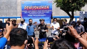 Bea Cukai Surakarta Musnahkan Barang Ilegal Senilai Miliaran Rupiah