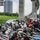 Sekuriti Unjuk Rasa, TB Simatupang Arah Lebak Bulus Tersendat