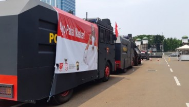 Tak Ada Demo Buruh, Water Cannon dan Barakuda Disiagakan di Gedung DPR