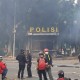 Unjuk Rasa Memanas, Pos Polisi Kawasan Monas Dibakar Massa