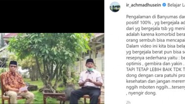 Kritis Tertular Covid-19, Legislator Banyumas Imam Santosa Sembuh Total. Ini Kiatnya