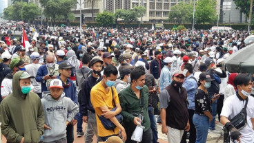 Demo UU Cipta Kerja: Orator Minta Presiden Jokowi Mundur, Ini Alasannya