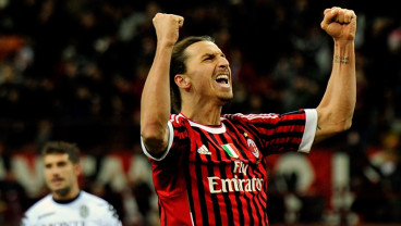 Liga Italia: Dua Gol Ibrahimovic Menangkan Milan dari Inter