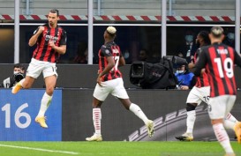 Hasil Liga Italia, Dua Gol Ibrahimovic Antar Milan Pimpin Klasemen