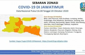 19 Daerah di Jawa Timur Zona Kuning Covid-19