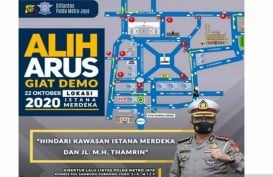 Gebrak Demo UU Cipta Kerja, Hindari Jalan Thamrin dan Istana Merdeka