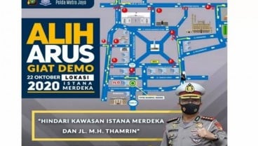 Gebrak Demo UU Cipta Kerja, Hindari Jalan Thamrin dan Istana Merdeka