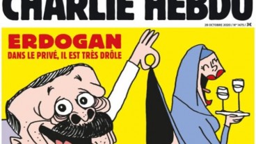 Inilah Karikatur Presiden Erdogan di Majalah Charlie Hebdo yang Bikin Hubungan Turki-Prancis Panas   