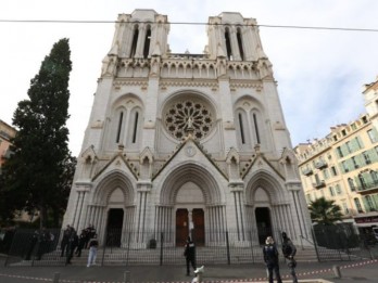 Basilika Notre Dame di Nice, Prancis Diserang Oknum Berpisau: Tiga Tewas