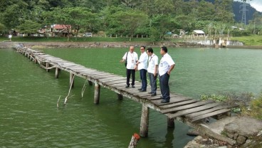 Warga Agam Gotong Royong Bersihkan Danau Maninjau