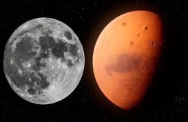 Astronom Klaim Temukan Kembaran Bulan di Balik Planet Mars