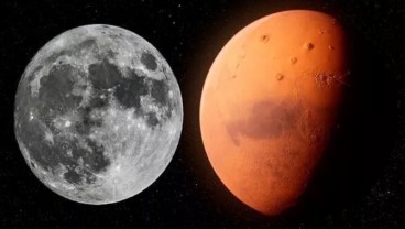 Astronom Klaim Temukan Kembaran Bulan di Balik Planet Mars