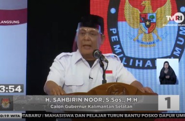 Debat Pilkada Kalsel 2020, Ini Visi dan Misi Sahbirin Noor-Muhidin