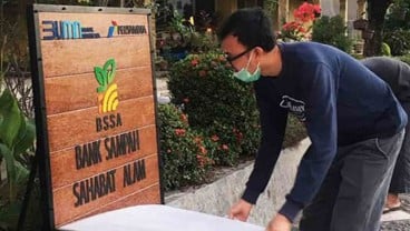 Pertamina Sambung Asa Bank Sampah di Pariaman