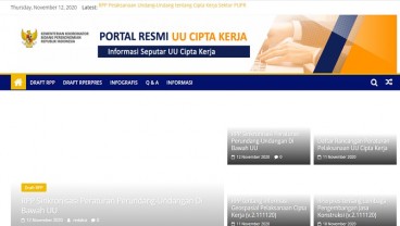 Pemerintah Rilis Portal Resmi RPP UU Cipta Kerja, Cek Link UU-Ciptakerja.go.id 