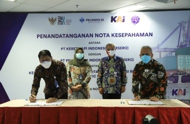 Kolaborasi Pelindo III dan KAI, Optimalkan Aset dan Inovasi Proses Bisnis