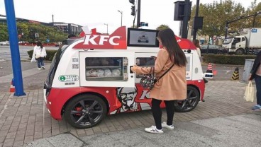 KFC di China Jualan Pakai Mobil Keliling Tanpa Supir, Ini Penampakannya